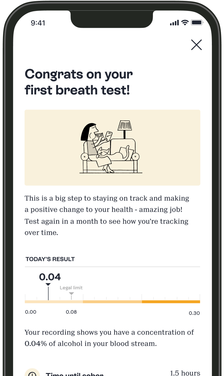 Pelago app breath test